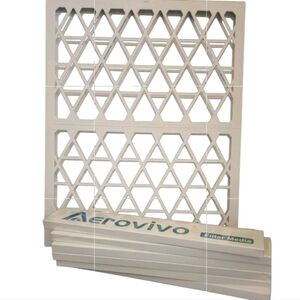 Aerovivo 16 x 20x 1 Reusable Air Filter, 1 Frame 6 Pack Filter Media MERV 8 ABS